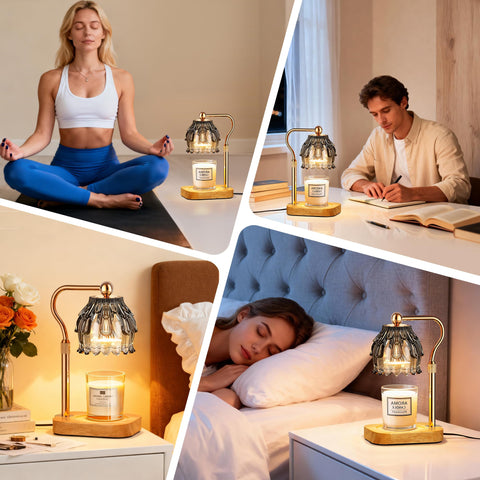Eterfun candle warmer creates cozy ambience in living spaces and offices.