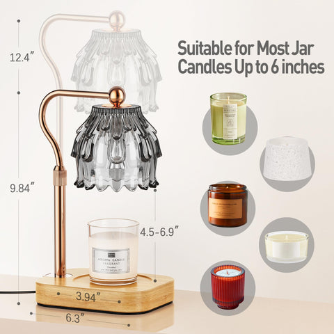 Eterfun timer-function candle warmer ensures automatic shut-off and energy savings.