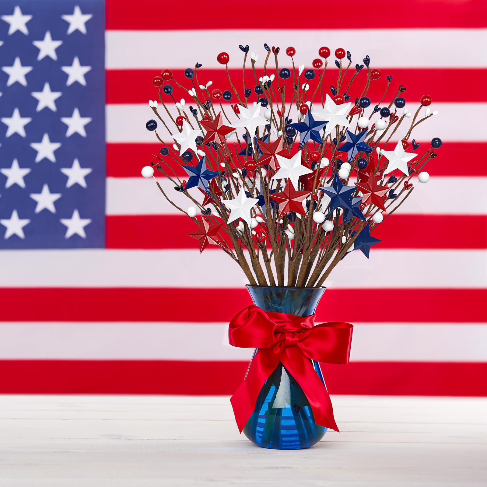 Eternity Sky 4th of July table decor for parties and gatherings.