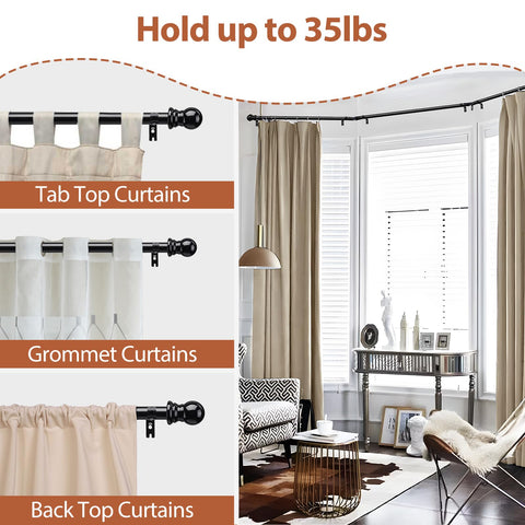 ETICSIPA extendable side rods cover 15 to 53 inches