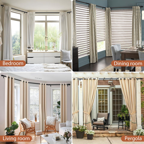 ETICSIPA versatile curtain options accommodate multiple header styles