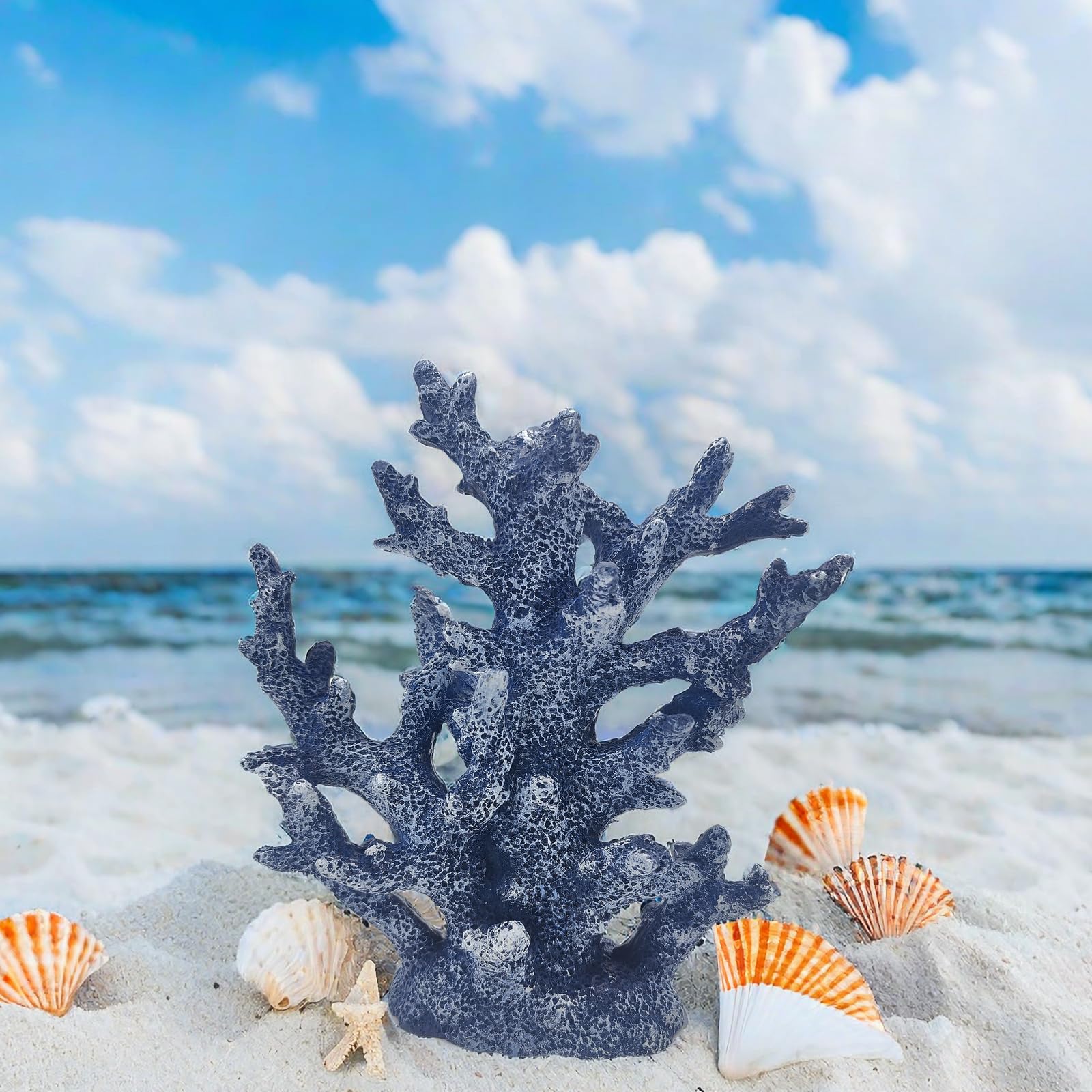 Etlemonde coastal table centerpiece highlights texture and beauty