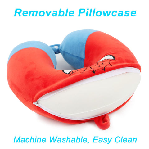 ETOILESEA memory foam neck pillow detail shows contour support for head stability.