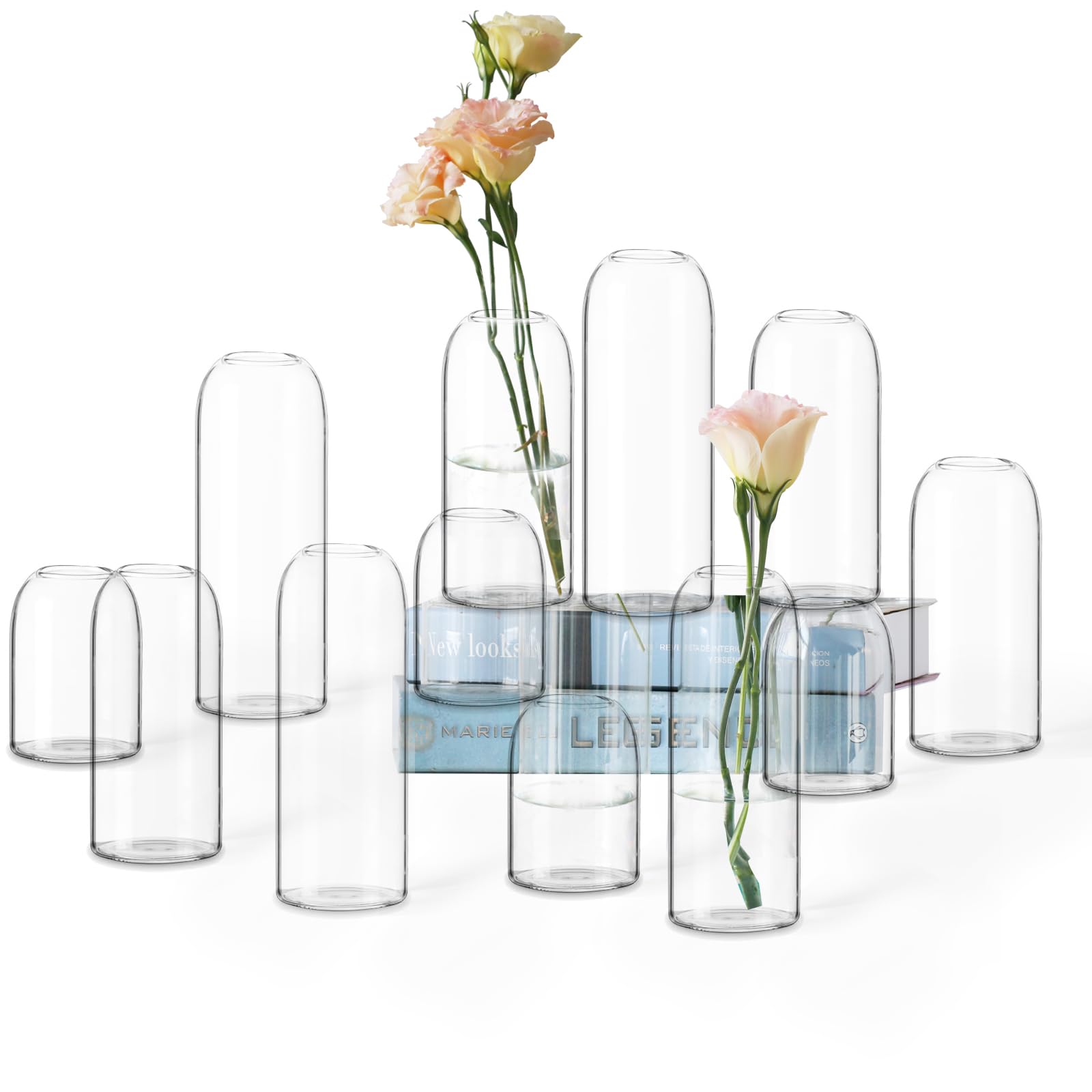 Etolies dried flowers and LED lights display in winter