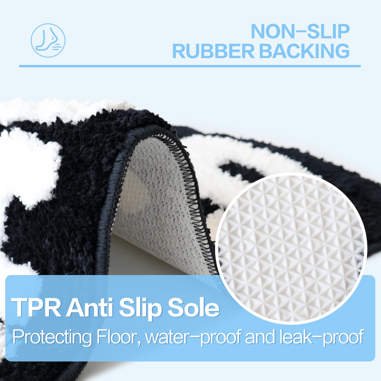 Etomiel Get Naked bath mat is machine washable for effortless cleaning.