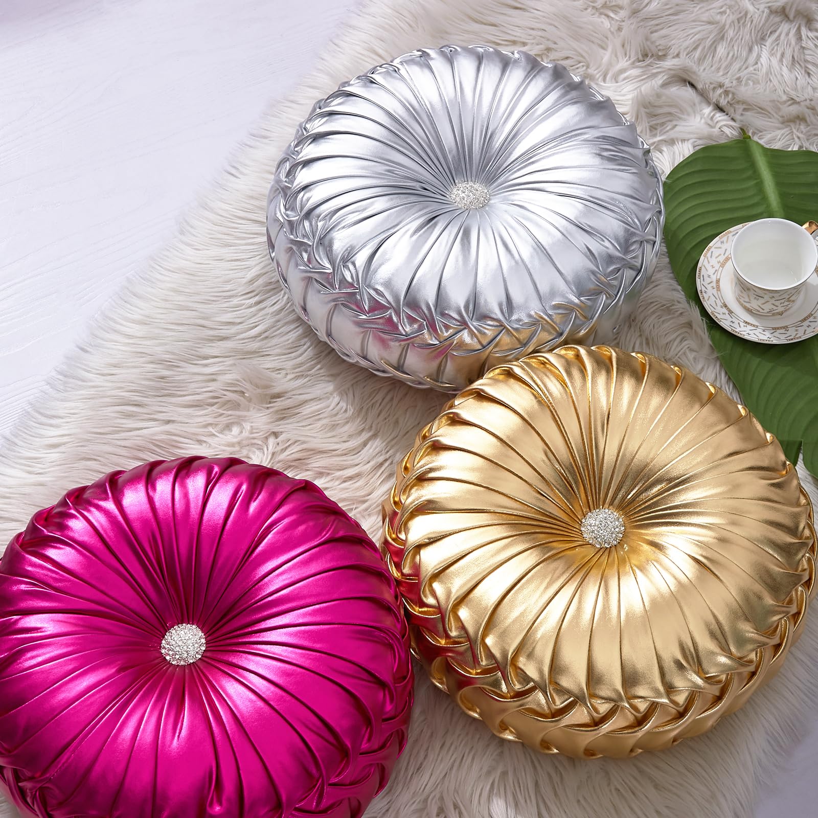 EUCIOR handcrafted pleated detail highlights artisanal craftsmanship.