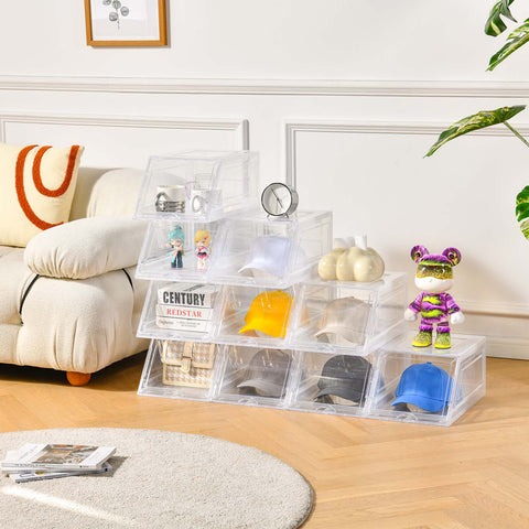 Euct hat organizer sliding tray with smooth pull