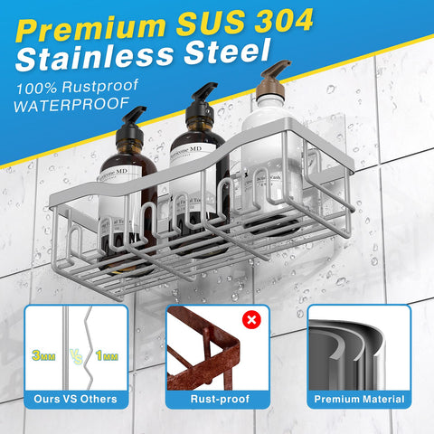 EUDELE no-drill installation on smooth surfaces without wall damage.