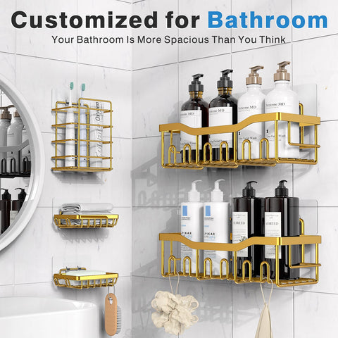 EUDELE rustproof stainless steel shelves with smooth, water-resistant finish.