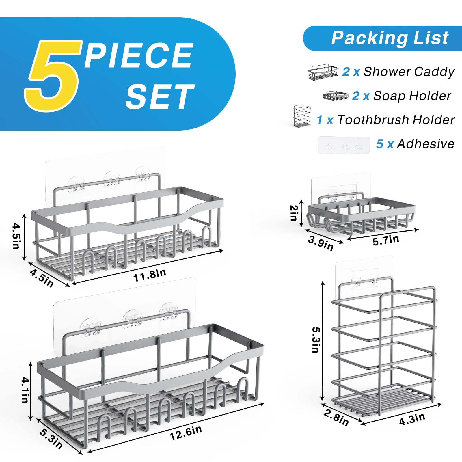 EUDELE toothbrush holder dimensions help keep counters organized and tidy.