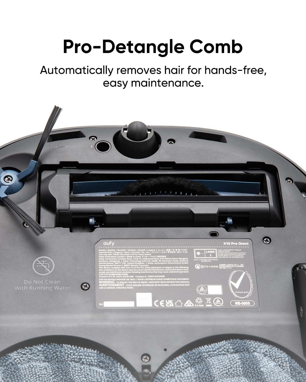 eufy brush guard with pro-detangle comb aids maintenance and smoother operation