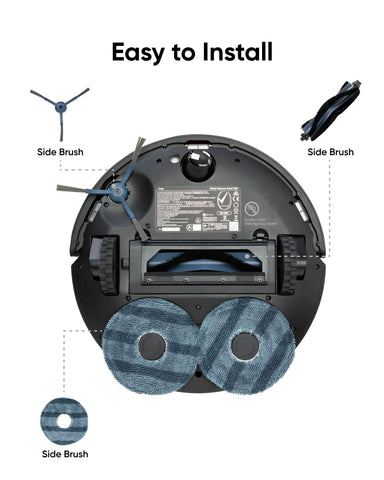 eufy Omni C20 mop pads support gentle floor care and spill pickup