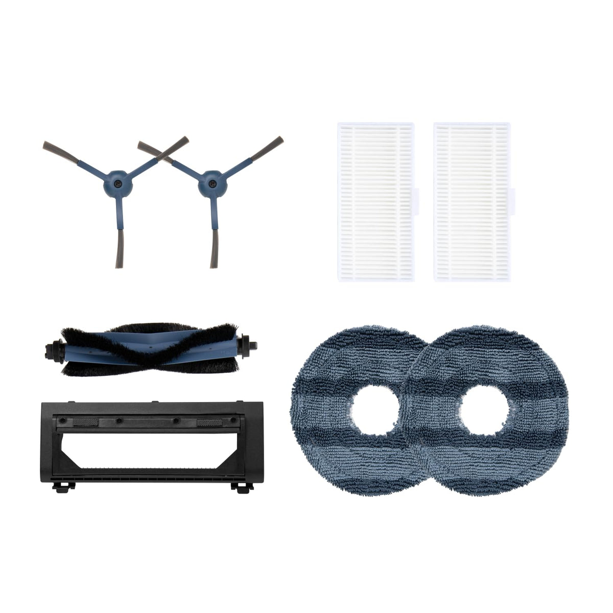 eufy Omni C20 side brushes for edge cleaning and debris pickup