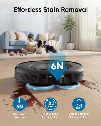 eufy Omni C20 delivers strong 7,000 Pa suction on surfaces