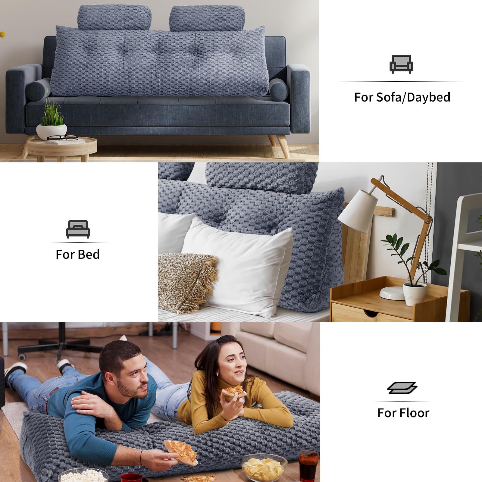 EUHAMS dorm-friendly setup enhances space with soft, supportive seating.