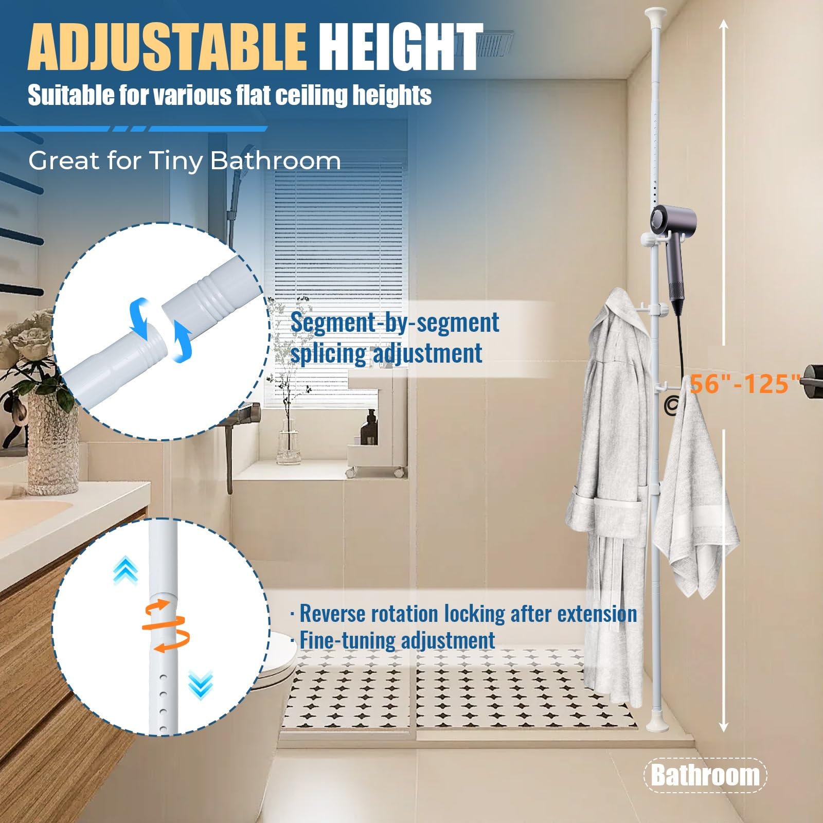 Multi-functional organizer holds coats, towels, and small plants.