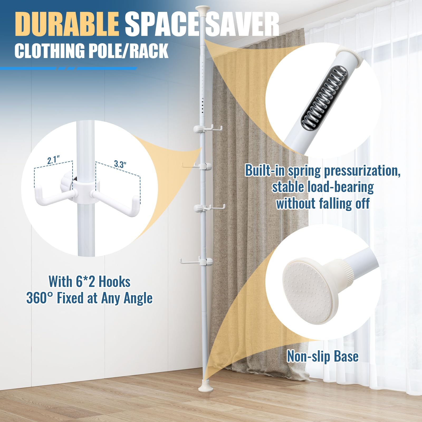 Rugged stainless steel resists daily wear for long-lasting use.