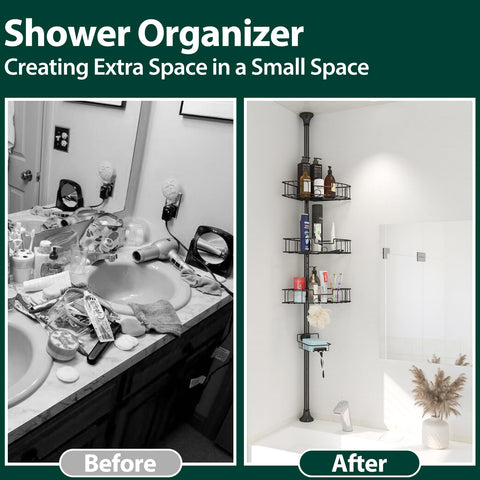 EUIJOIP organizer height adjustment feature accommodates tall bottles