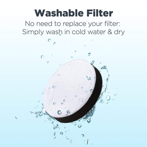 Eureka Airspeed washable filter reduces maintenance with easy rinsing.