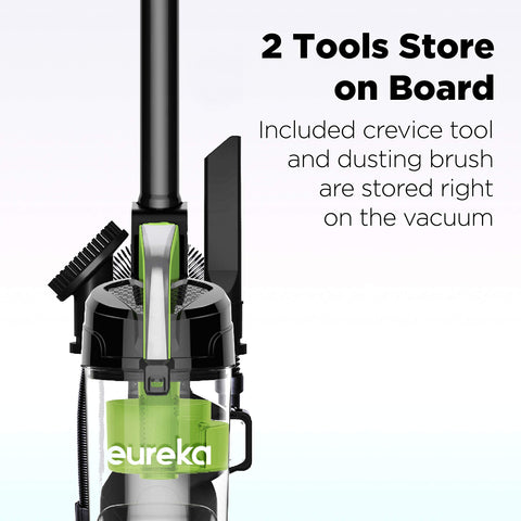 Eureka Airspeed wide cleaning path covers more floor quickly for efficient cleaning.