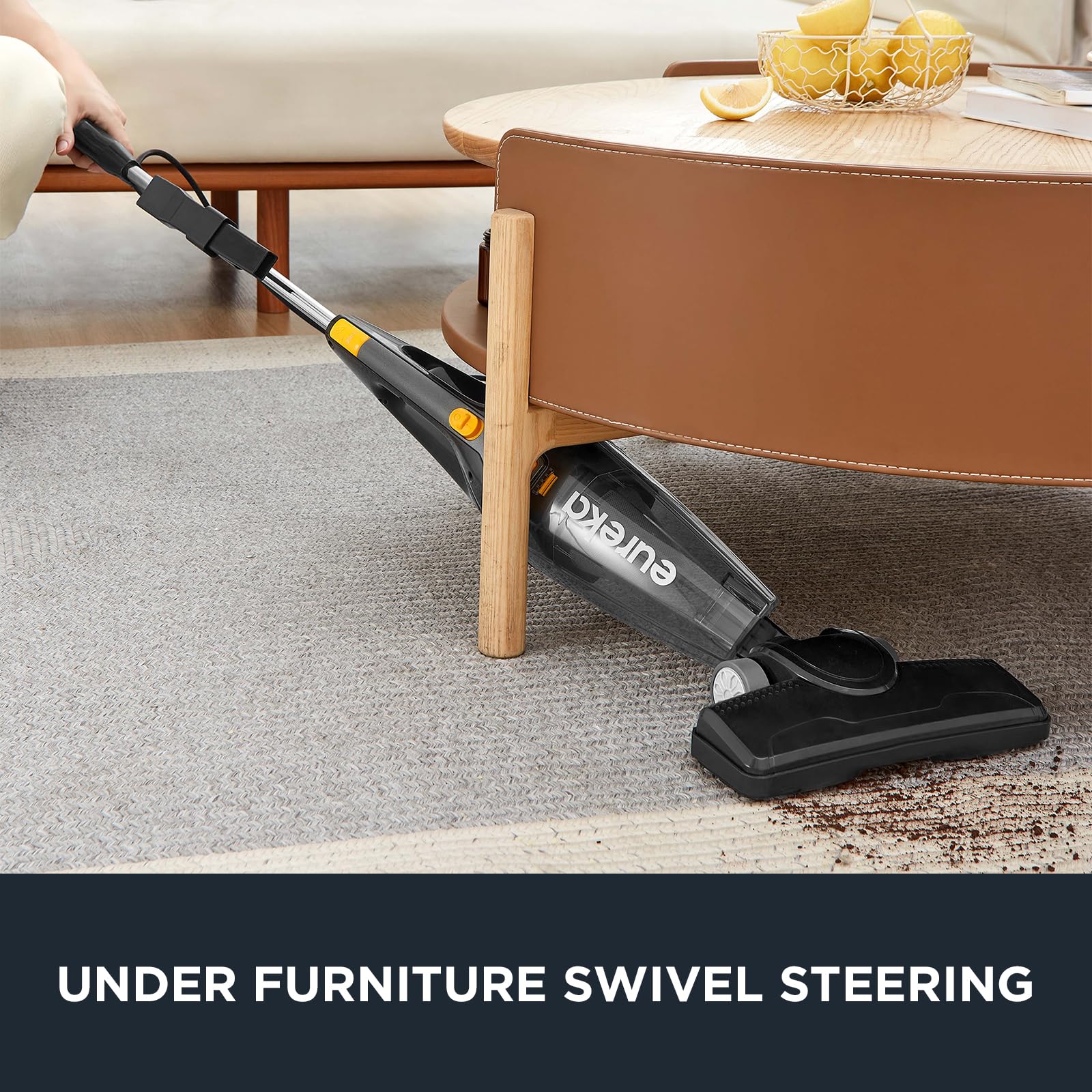 Eureka Blaze Stick swivel steering action for tight corners.