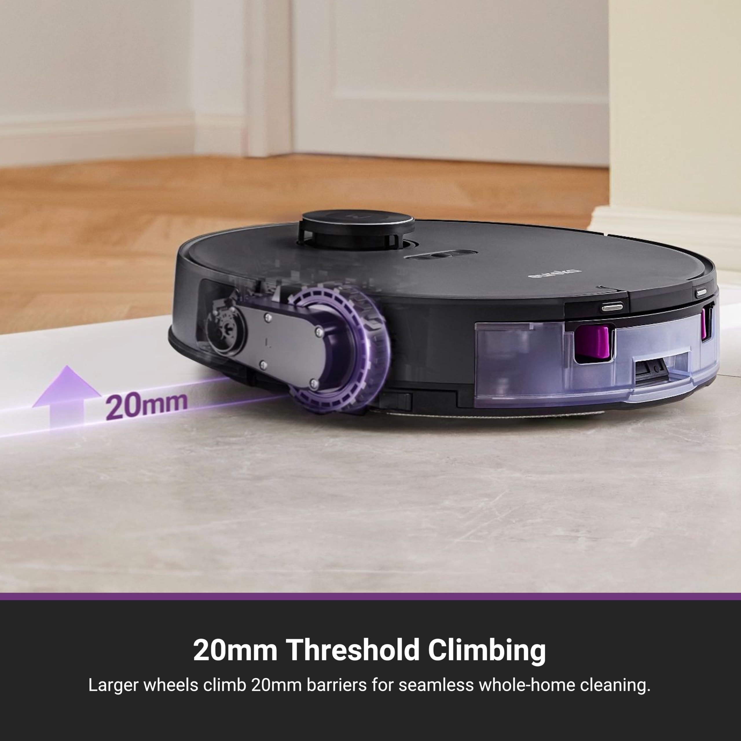 Eureka E20 Evo Plus LiDAR navigation plans efficient cleaning paths.