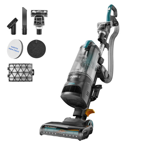 Eureka FlexReach Plus upright front view for powerful floor cleaning and edge reach