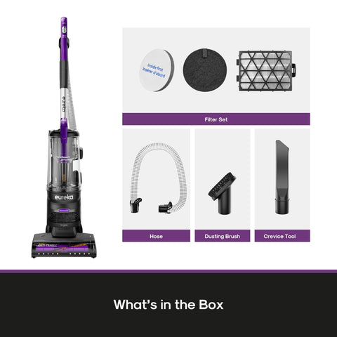 Eureka FlexReach under-furniture cleaning mode helps reach low areas with ease.
