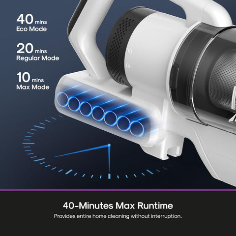 Lightweight 5.3 lb design makes daily cleaning effortless.