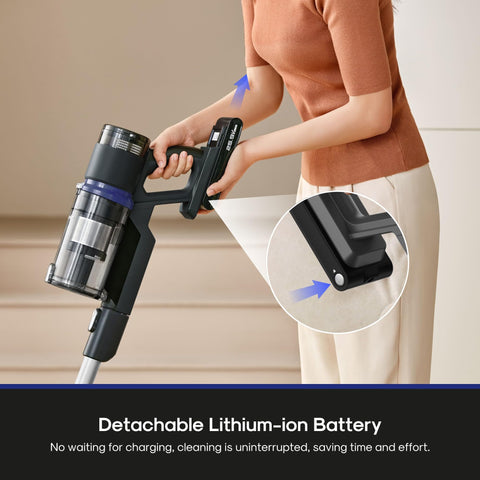 Eureka NEC451BL provides three cleaning modes for different surfaces.