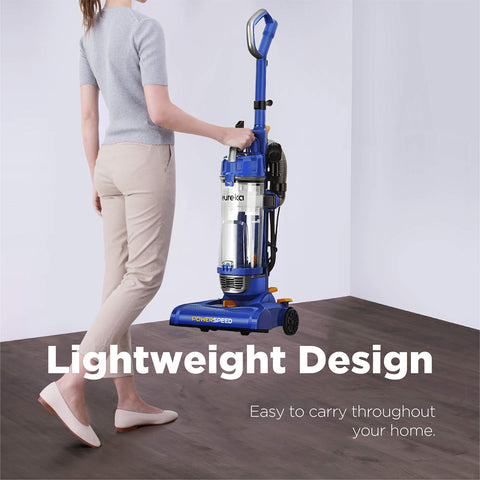 Eureka PowerSpeed lightweight design at 10 pounds for easy maneuverability.