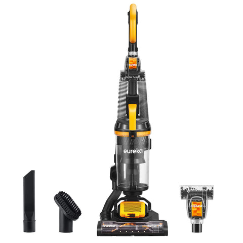 Eureka NEU350 front-view shows strong suction for quick whole-room cleanups