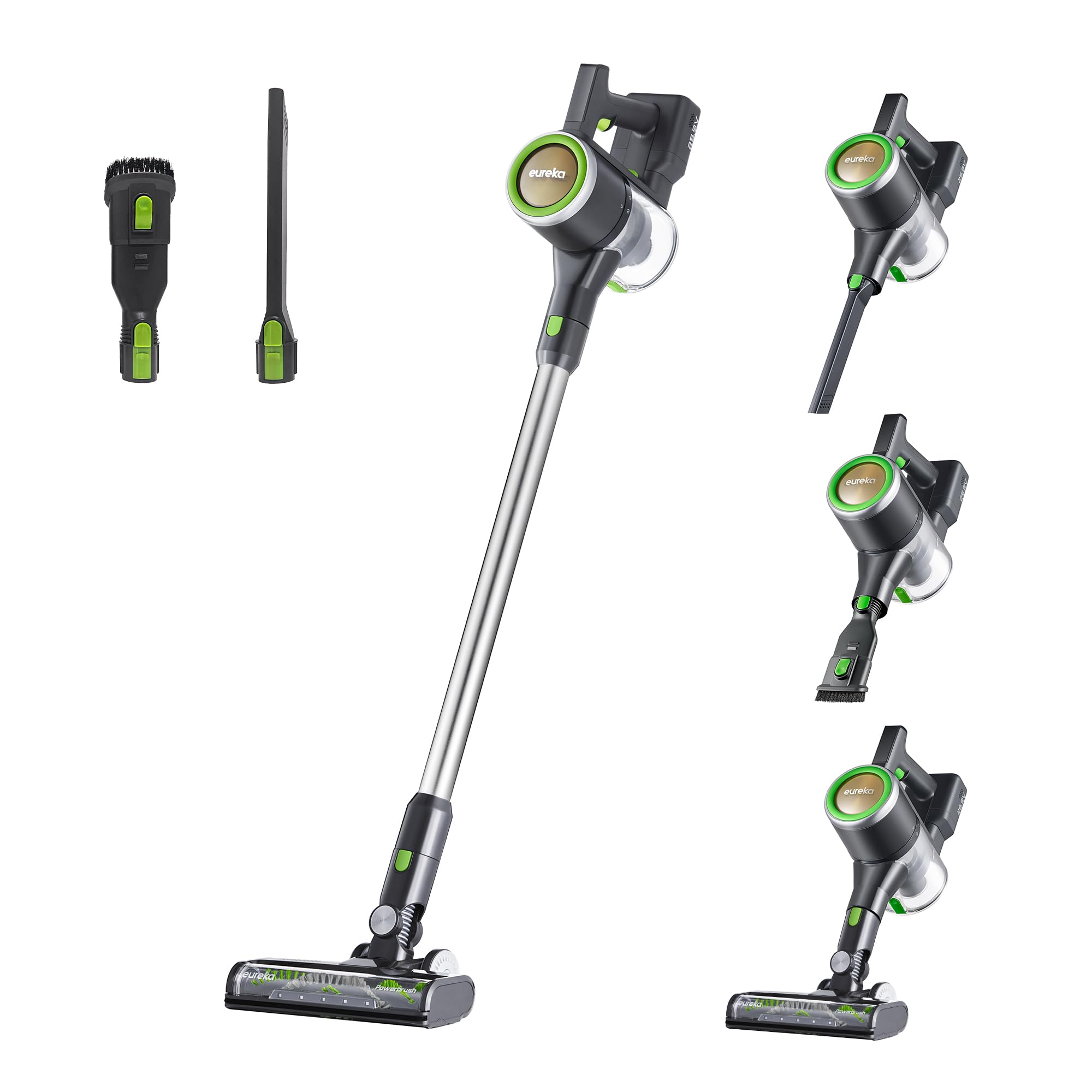 Eureka RapidClean Ultra cordless vacuum shows lightweight design for easy above-floor cleaning.