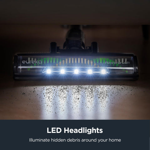 Eureka accessories include upgraded nozzle and crevice tool for corners and tight spaces.