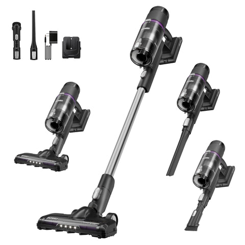 Eureka ReactiClean 410 suction power lifts dirt from floors and pet hair.