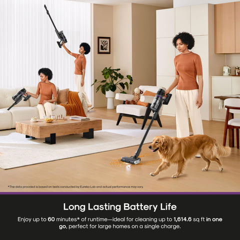 Eureka ReactiSense 440 converts to handheld for above-floor cleaning.
