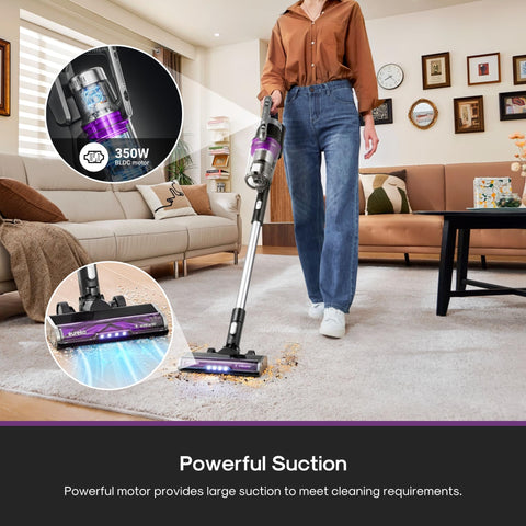 Eureka Stylus Elite captures pet hair with anti-tangle brushroll.