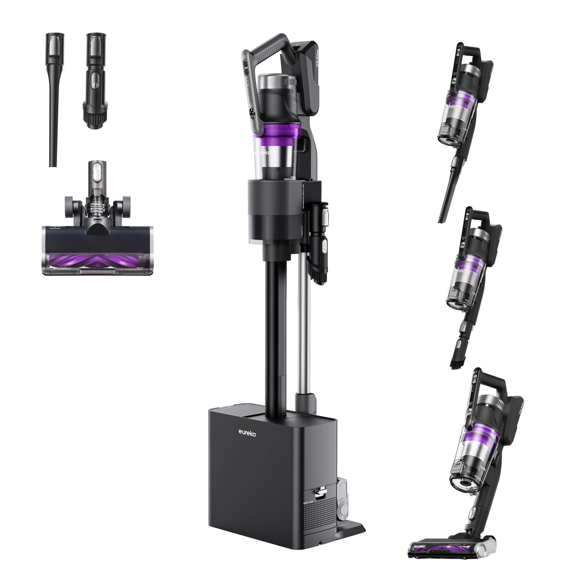 Eureka Stylus Elite vacuum on hardwood floors delivers powerful suction.