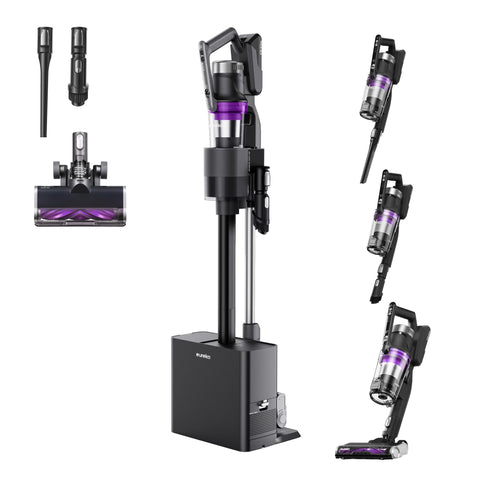Eureka Stylus Elite vacuum on hardwood floors delivers powerful suction.