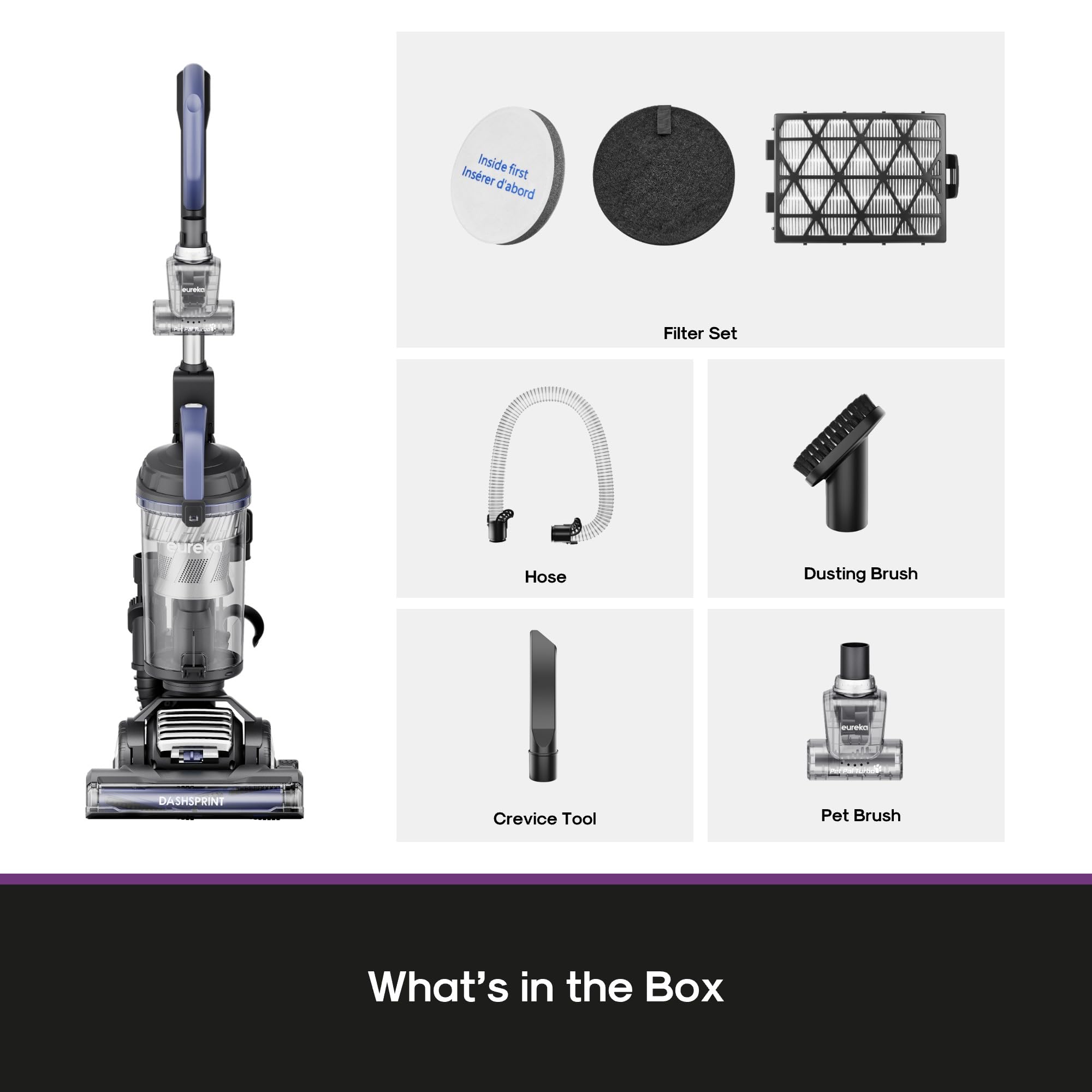 Eureka upright vacuum blue floor nozzle covers wide areas quickly