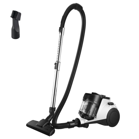 Eureka WhirlWind bagless canister vacuum front view for easy apartment cleaning.
