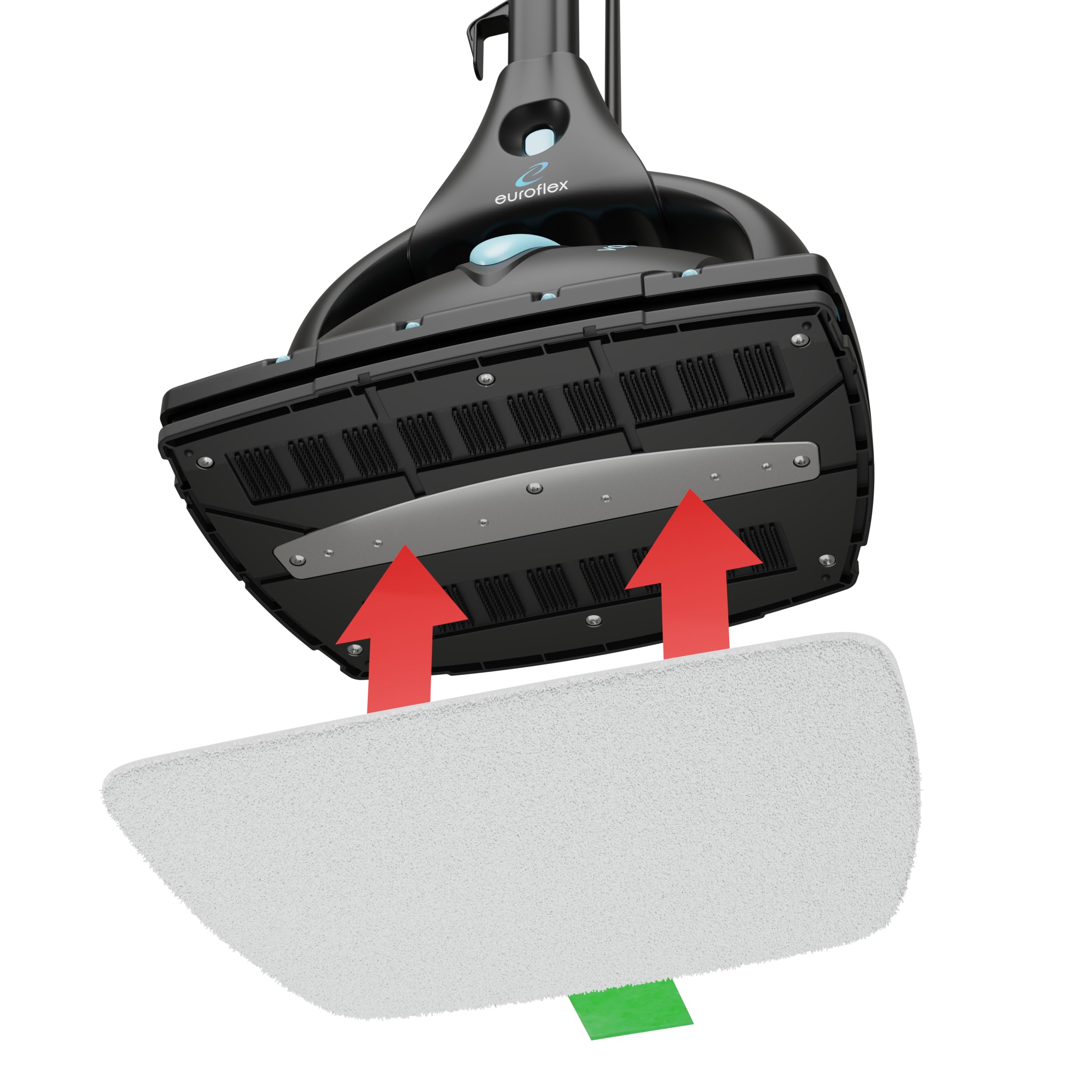 Euroflex Vapour EZ Glide pad with color-coded tabs for easy rotation during cleaning.