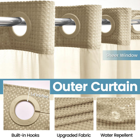 EUTXL see-through window lets light in while maintaining privacy.