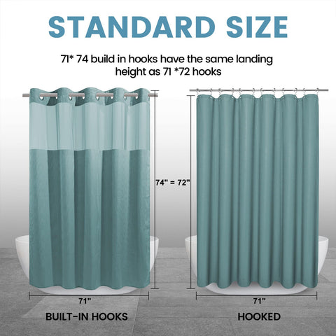 EUTXL Teal curtain care instructions for washing and drying
