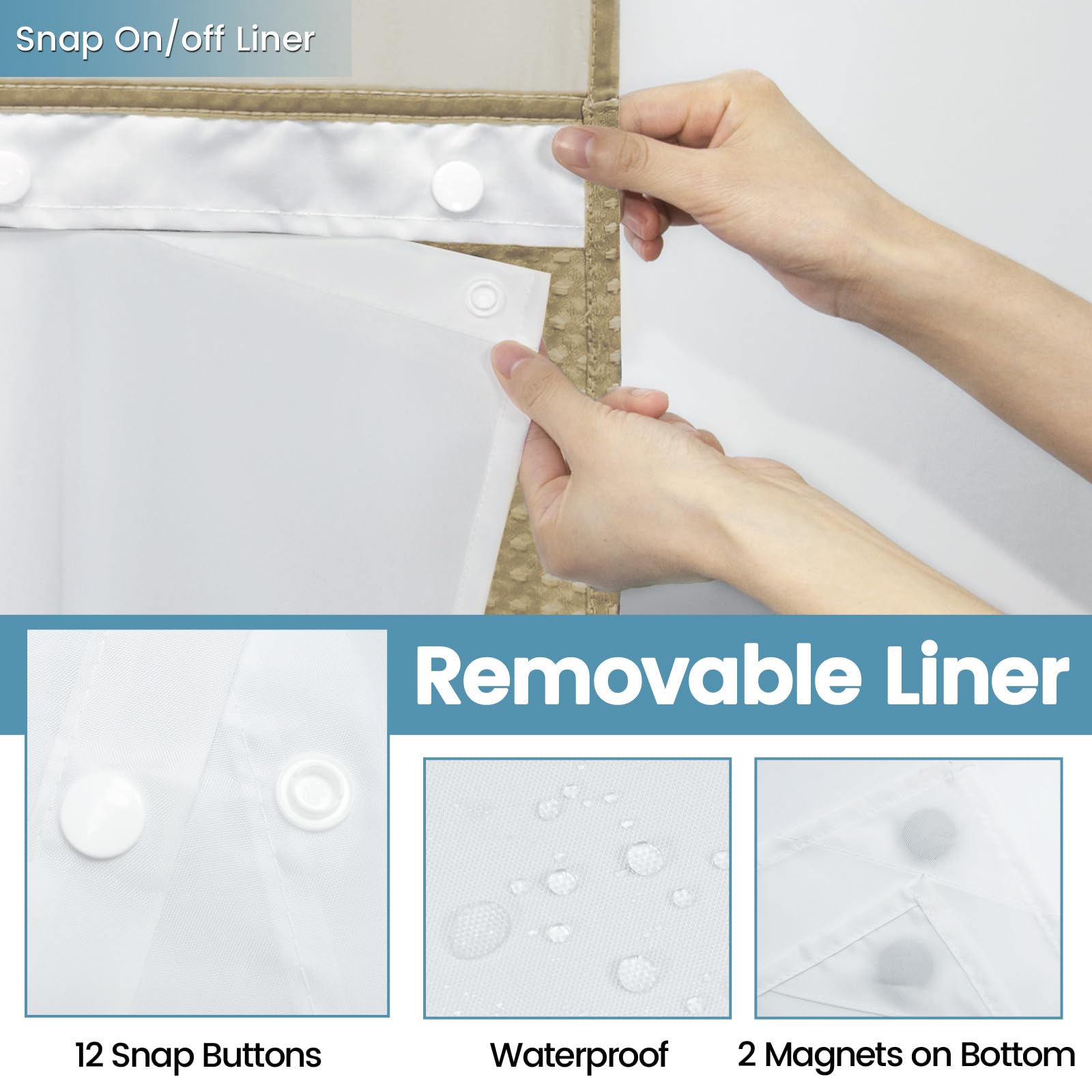 EUTXL water-repellent finish helps water shed and dry quickly.