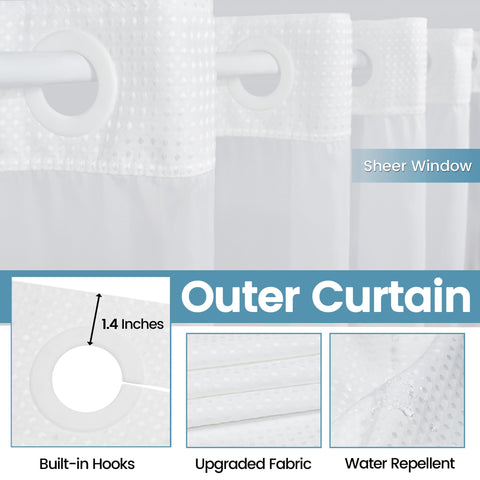 EUTXL white mesh privacy window lets light in while preserving privacy.