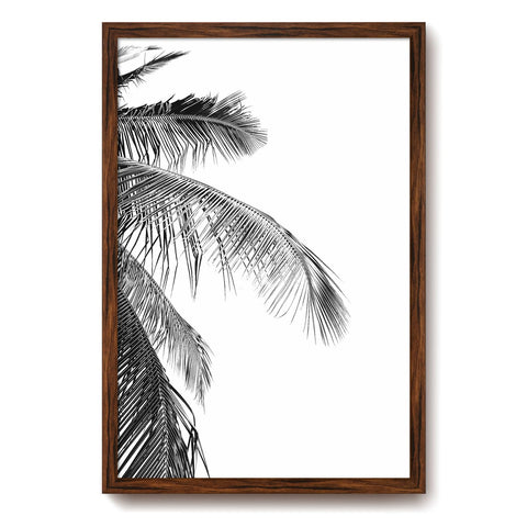 euwazram rustic walnut 16x24 frame front view highlights warm woodgrain for posters