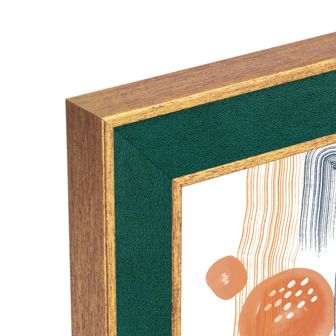 euwazram Suede 18x24 frame green side view highlights rich texture for wall or desk