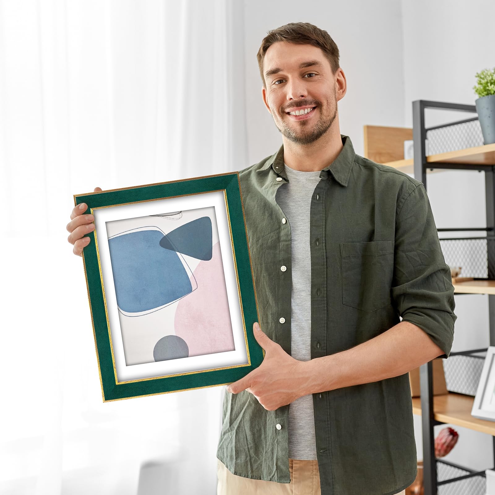 euwazram Suede 18x24 frame wall hanging options enable flexible layouts