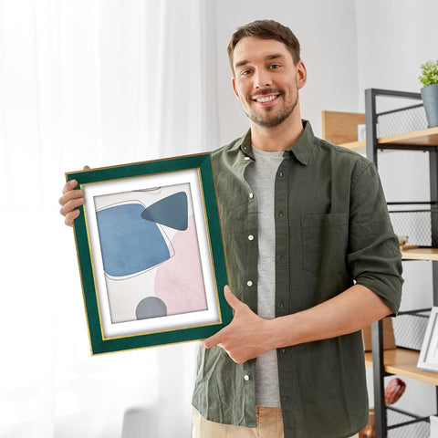 euwazram Suede 18x24 frame wall hanging options enable flexible layouts
